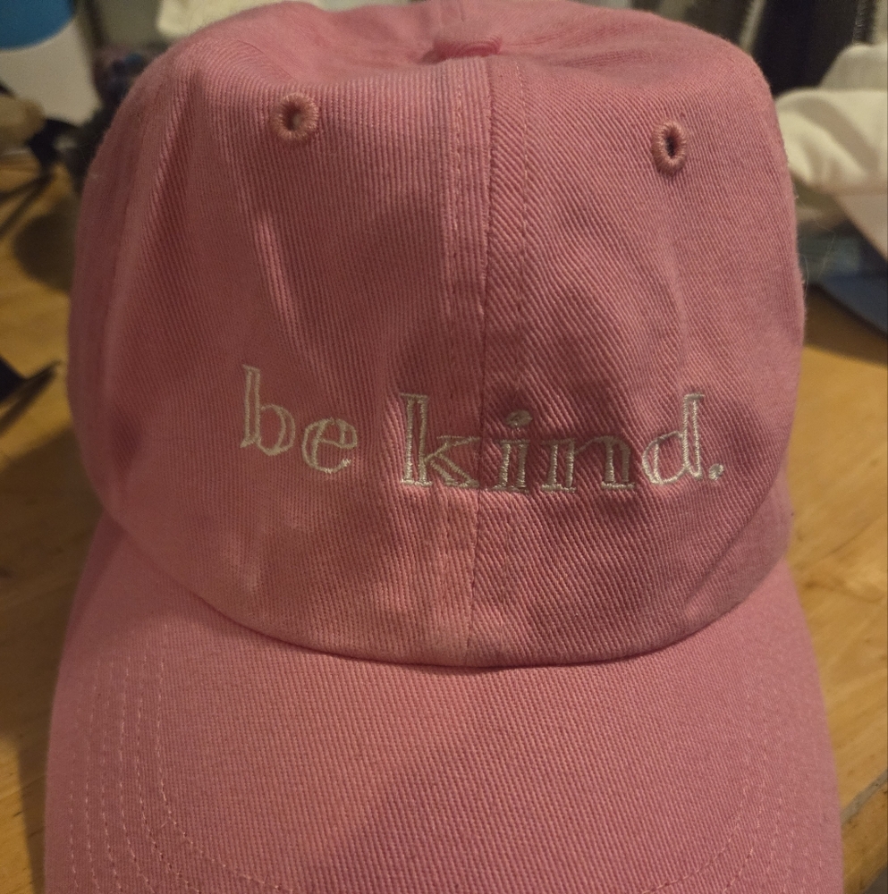 Pink 'Be Kind' Baseball Cap
